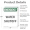 Signmission Water Shutoff, 7 in W x Rectangle, Aluminum OS-2PACK-EM-A-710-V-10471 - alternate 8